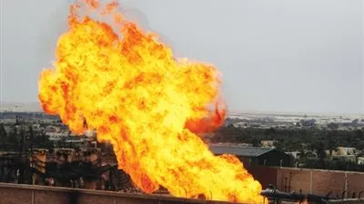 انفجار خط أنابيب للغاز جنوب العراق 