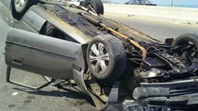 إصابة 4 أشخاص في انقلاب سيارة ملاكي على طريق الغردقة - رأس غارب 