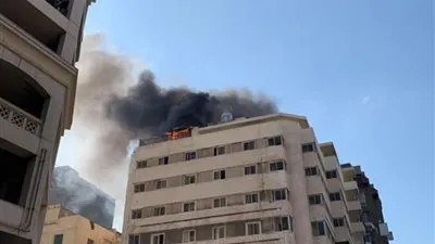 السيطرة على حريق نشب في إحدى فنادق وسط الإسكندرية