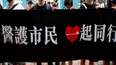 مسيرات سلمية في هونج كونج