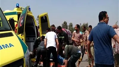 مصرع شخصين وإصابة 5 آخرين في حادث مروري بسوهاج