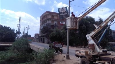 إزالة 1273 حالة إشغال و498 إعلان مخالف خلال إسبوع في الغربية (صور)