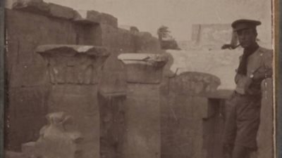 صور نادرة للاحتلال البيرطاني 1916 داخل مدينة الخارجة في الوادي الجديد من الحرب العالمية الأولى