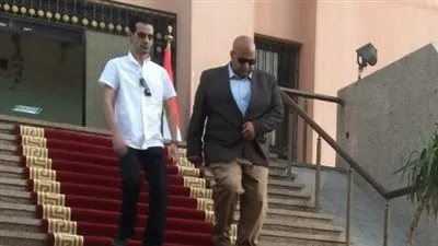  بيومي فؤاد ومحمود فارس في تصوير فيلم 