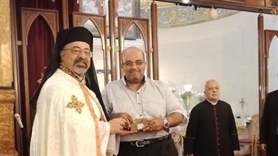 الأنبا إبراهيم اسحق يحتفل بعيد ميلاد القديسة مريم العذراء مع اللجيو ماريا