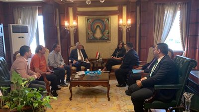 سلامة الجوهري يلتقي وزيرة الهجرة برفقة وفد 