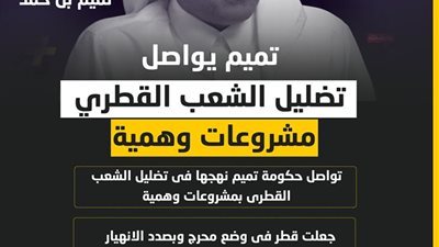 تميم يواصل تضليل الشعب القطري مشروعات وهمية