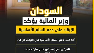 السودان.. وزير المالية يؤكد الإبقاء على دعم السلع الأساسية