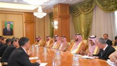 الأمير تركي بن محمد بن فهد يبحث مع الرئيس التركمانستاني العلاقات الثنائية
