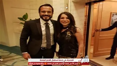 يوسف الشريف وإنجي علاء يخطفا الأنظار في حفل زفاف أحمد فهمي وهنا الزاهد (صور)