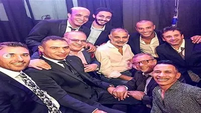 سليمان عيد ينشر صورة مع أحمد عز وشريف منير