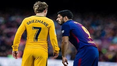 كابوس سواريز وجريزمان في مباراة برشلونة وفالنسيا