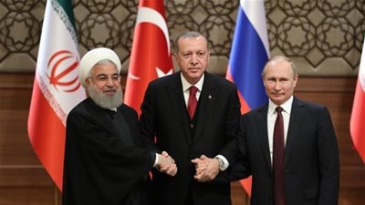 قادة تركيا وروسيا وإيران في 