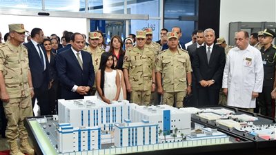 في عهد السيسي| افتتاح المستشفى العسكري بالمنوفية أحد أكبر القلاع الطبية في مصر