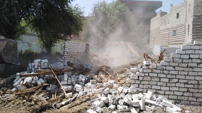 تحرير 125 مخالفة خلال حملة للإشغالات ببني مزار بالمنيا