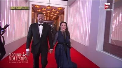 عمرو يوسف وكندة علوش في أول ظهور رسمي منذ ولادة ابنتهما