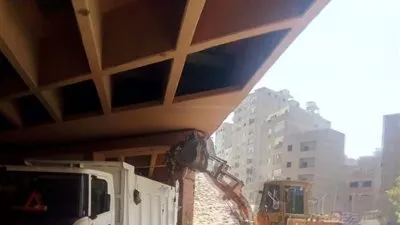 للحد من مخاطر الحرائق.. رفع 75 طن مخلفات من الأنفاق أسفل الدائري بالعمرانية