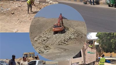 حملة نظافة مكبرة في شوارع القصير.. وإنشاء طرق جديدة بمساكن الشباب (صور) 