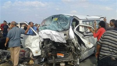 مصرع شخصين وإصابة آخرين إثر حادث تصادم بسوهاج