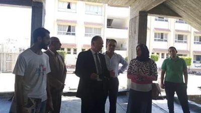 وكيل تعليم دمياط يتفقد المدارس النائية 