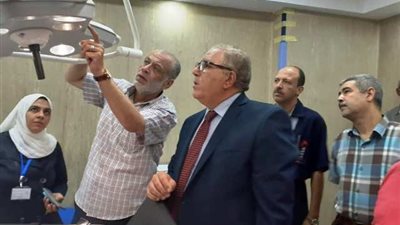 تشغيل عمليات الطوارئ الجديدة بالمستشفى الجامعي ببني سويف