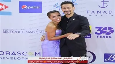 شاهد.. أحدث إطلالة لـ أحمد داوود وعلا رشدي بمهرجان الجونة