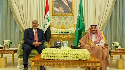 ولي العهد السعودي يجتمع مع رئيس الوزراء العراقي