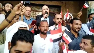 شاهد.. مسيرات مؤيدة للرئيس السيسي في كرداسة