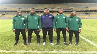 أمير مرتضى ينشر صورة حكام مباراة الزمالك وجينيراسيون من ملعب برج العرب