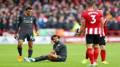 لقطة غريبة من محمد صلاح في مباراة ليفربول ضد شيفيلد (فيديو)
