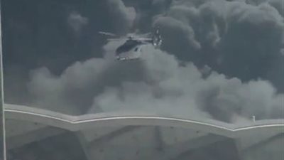 المملكة تستعين بطائرات لإخماد حريق جدة (صور)