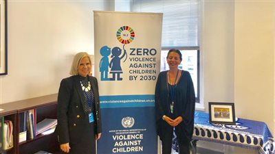 هيفاء أبو غزالة تلتقي بممثلة الأمين العام للأمم المتحدة