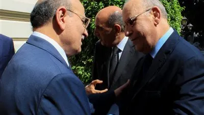 وزير العدل يزور مجلس الدولة لتهنئة رئيسه بمنصبه الجديد