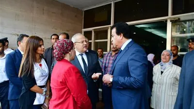 عبد الغفار والخشت يتفقدان أعمال تطوير مستشفى أبو الريش الياباني (صور)