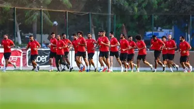 تدريبات استشفائية للاعبي الأهلي المشاركين أمام الإنتاج الحربي