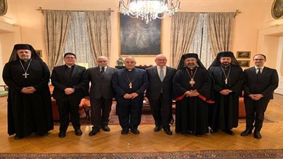 السفير الإيطالي بمصر يقيم حفل وداع لمندوب بابا الفاتيكان