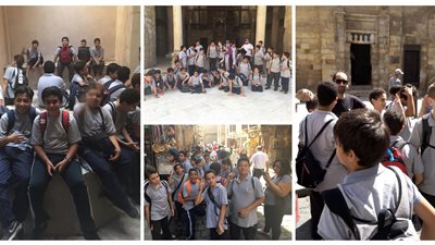 شاهد.. أطفال المدارس يتعرفون على تاريخ القاهرة بين معالم شارع المعز