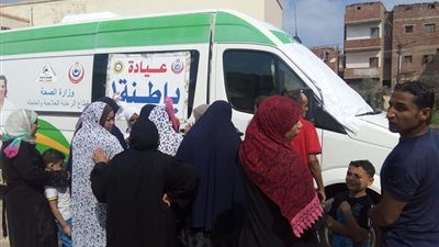 شاروبيم: الكشف على 1224 في قافلة طبية مجانية بقرية السبخاوية مركز جمصة 