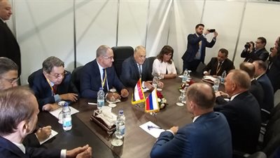  الهيئة العربية للتصنيع واتحاد الصناعات يجتمعان مع رئيس غرف الجارة والصناعة الروسي   