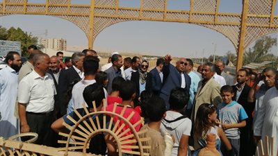 محافظ الوادي الجديد يفتتح الممشي السياحي بالداخله بتكلفة ٨٢٢ ألف جنيهًا