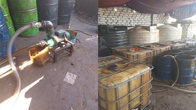 ضبط صاحب مخزن مواد بترولية بدون ترخيص بالقاهرة