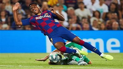 رعب في برشلونة على أنسو فاتي