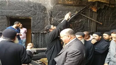 محافظ القاهرة يتفقد كنيسة مارجرجس في حلوان