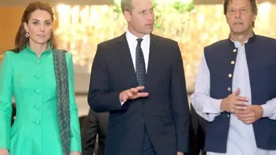 كيت ميدلتون والأمير ويليام يلتقيان رئيس وزراء باكستان عمران خان