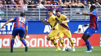 Eibar vs Barcelona | برشلونة يقسو على إيبار بثلاثية في الدوري الإسباني (فيديو)