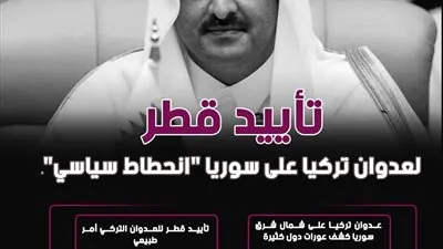 تأييد قطر لعدوان تركيا على سوريا 