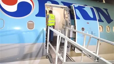 مصر للطيران للخدمات الجوية تقدم خدماتها  للطيران الكوري (صور)             