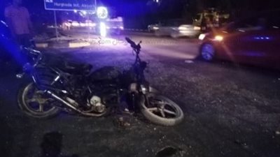 إصابة شاب وفتاة في حادث تصادم أعلى كوبري فيصل بسبب الأمطار 