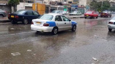 سقوط غزير للأمطار في بورسعيد 