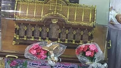 كنيسة السيدة العذراء تستقبل رفات القديسة تريزا الطفل يسوع بأسيوط